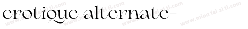 erotique alternate字体转换